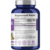 NusaPure Policosanol Supplement bottle with 180 veggie capsules