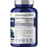 NusaPure Pterostilbene 250 mg capsules with a measuring spoon