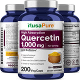 NusaPure Quercetin 1,000mg label details