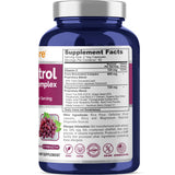 NusaPure Resveratrol Supplement side view showing capsule details
