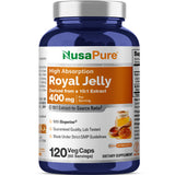 NusaPure Royal Jelly Capsules 400mg 10:1 Extract front view