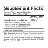 NusaPure Shiitake Mushroom Capsules with measuring spoon for dosage