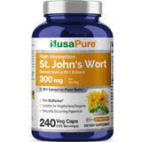 NusaPure St. John's Wort Capsules 240 count bottle front view