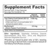 NusaPure Tart Cherry Extract 1100mg capsules with measuring spoon