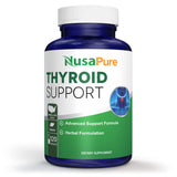NusaPure Thyroid Extract Supplement 120 Capsules front view