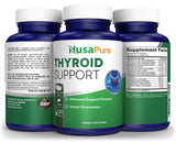 NusaPure Thyroid Extract Supplement bottle with capsules