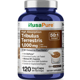NusaPure Tribulus Terrestris 1000 mg capsules front view