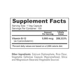 NusaPure Vitamin B12 5000mcg ingredients list