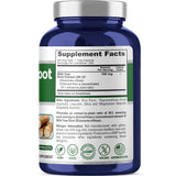 NusaPure Wild Yam Root 100mg 200 Veg Capsules side view