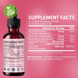 NUSAVA Liquid Vitamin B12 Drops 5000mcg dropper close-up