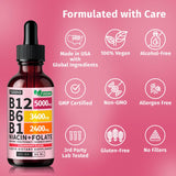 NUSAVA Liquid Vitamin B12 Drops 5000mcg lifestyle scene