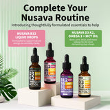 NUSAVA Liquid Vitamin B12 Drops 5000mcg lifestyle scene