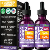 NUSAVA Liquid Vitamin B12 Drops bottle front view
