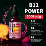 NUSAVA Vitamin B12 Drops 5000mcg dropper close-up