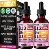 NUSAVA Vitamin B12 Drops 5000mcg front view with dropper