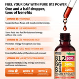 NUSAVA Vitamin B12 Liquid Drops 5000mcg side view