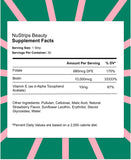 NuStrips Biotin Beauty Vitamins side view showing strip