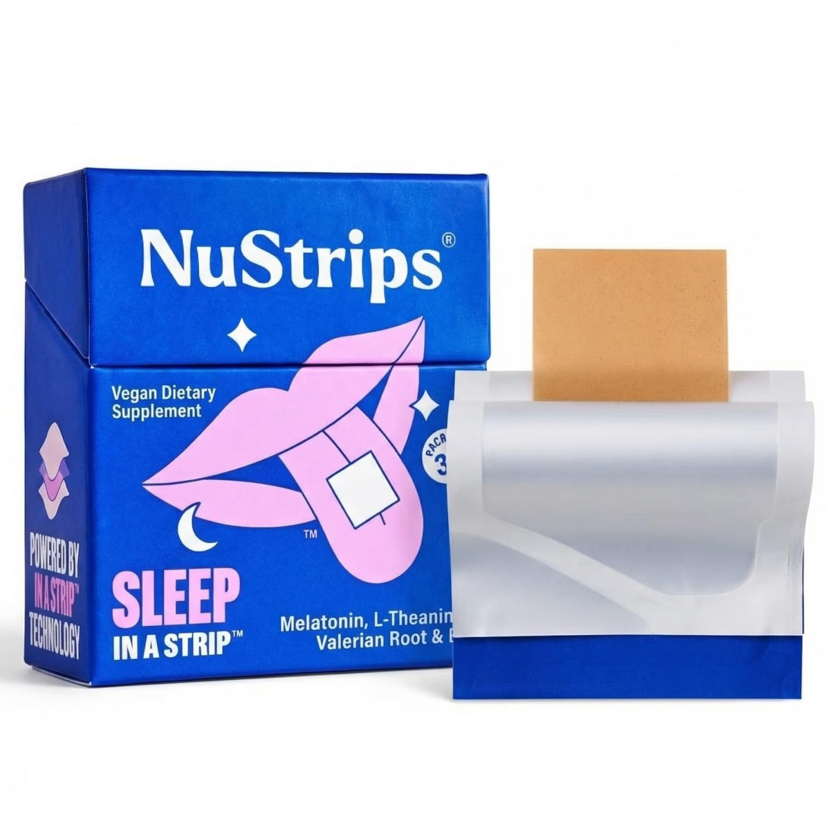 NuStrips Sleep Strips packaging front view