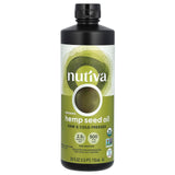 Nutiva Organic Cold-Pressed Unrefined Hemp Seed Oil 680g front view