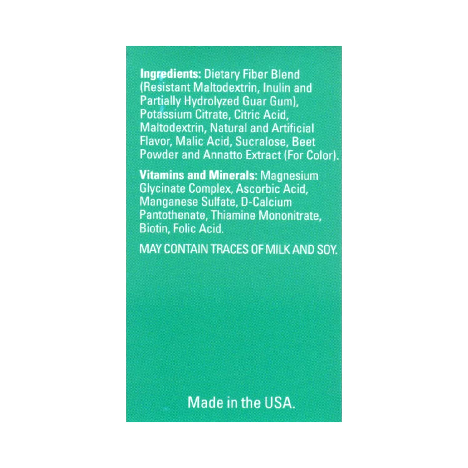 Nutmeg State Nutrition High Fiber Drink Mix 136g mixed fruit flavour