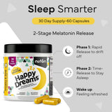 Nuton Happy Dreams capsule bottle side view