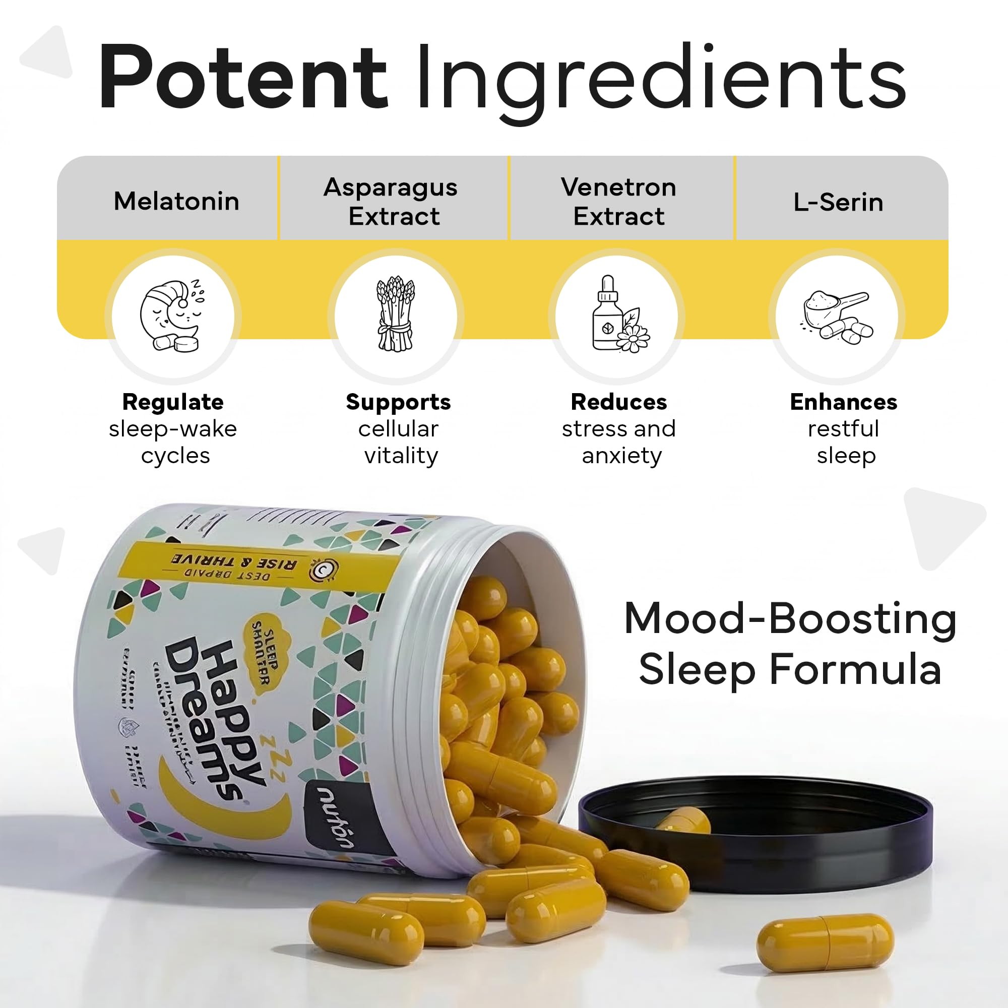 Nuton Happy Dreams supplement ingredients list