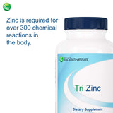 Nutra BioGenesis Chelated Zinc Supplement bottle on a wooden table