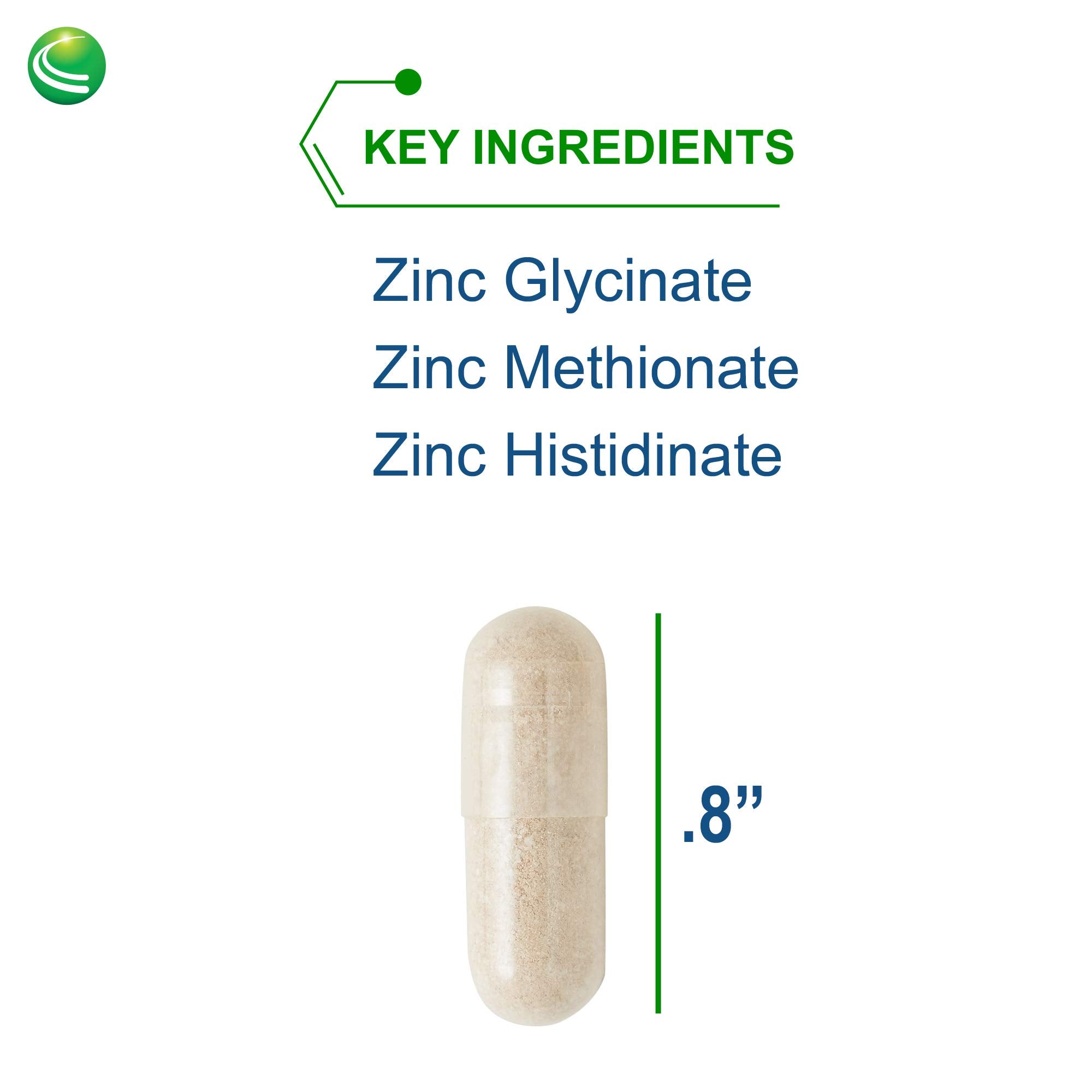 Nutra BioGenesis Chelated Zinc Supplement side view of the bottle