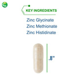 Nutra BioGenesis Chelated Zinc Supplement side view of the bottle