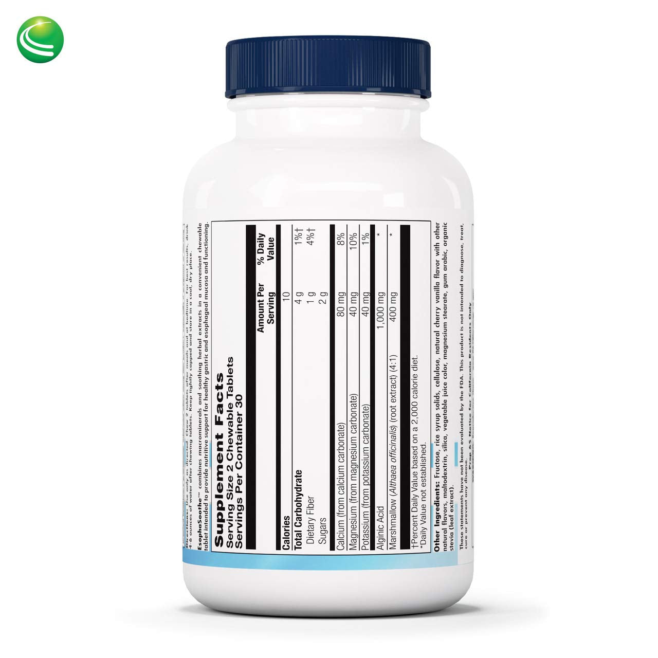Nutra BioGenesis Chewable Tablets showing cherry-vanilla flavour