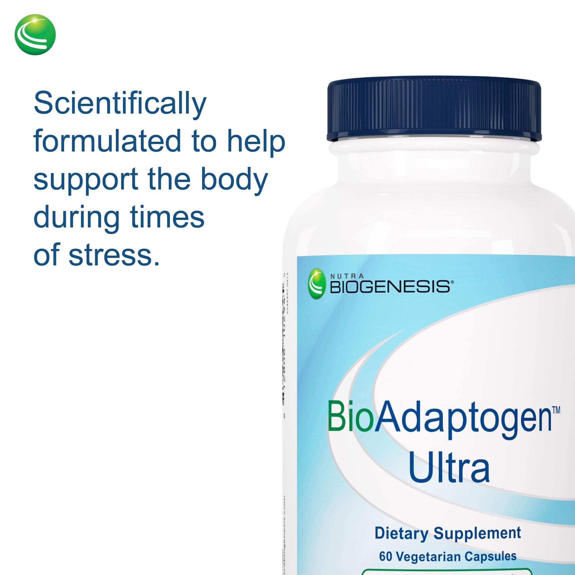 Nutra BioGenesis Ginseng Adaptogen Supplement capsules close-up