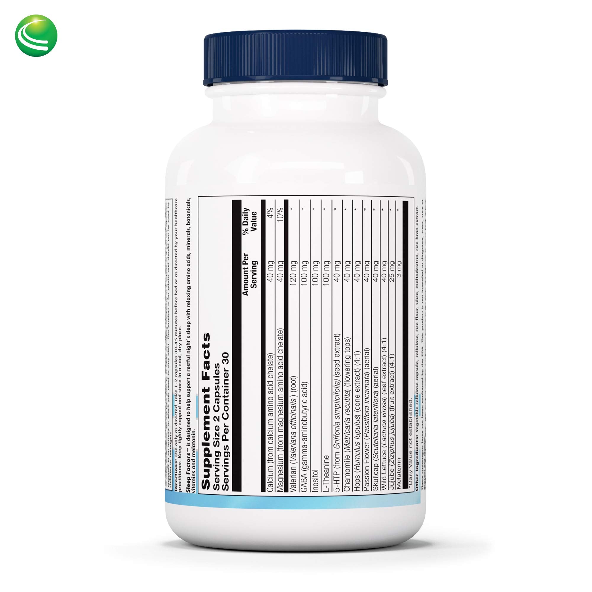 Nutra BioGenesis Sleep Supplement 73g side view