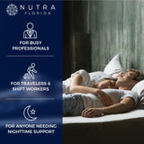 Nutra Florida Melatonin Gummies 10mg ingredients list on packaging