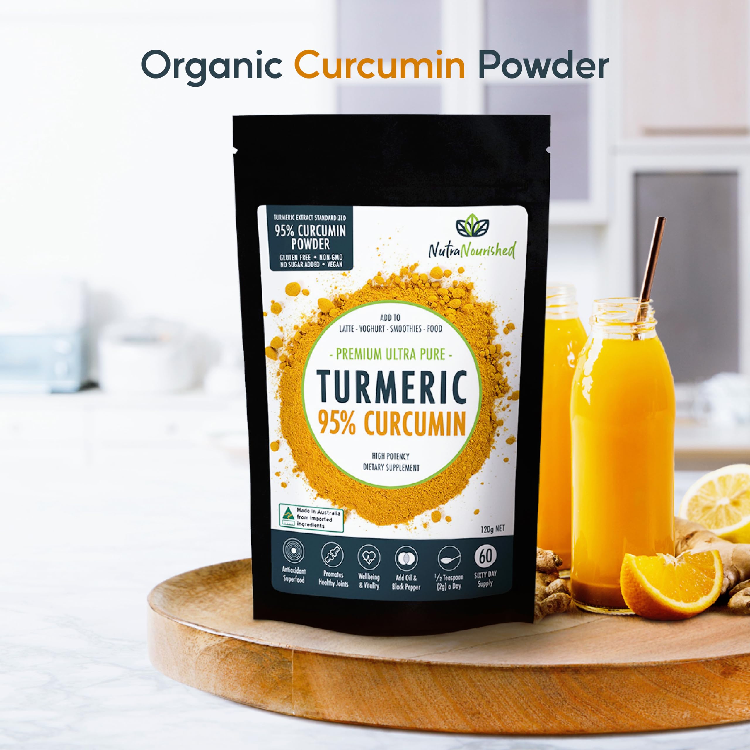 Nutra Nourished Curcumin Powder nutritional information