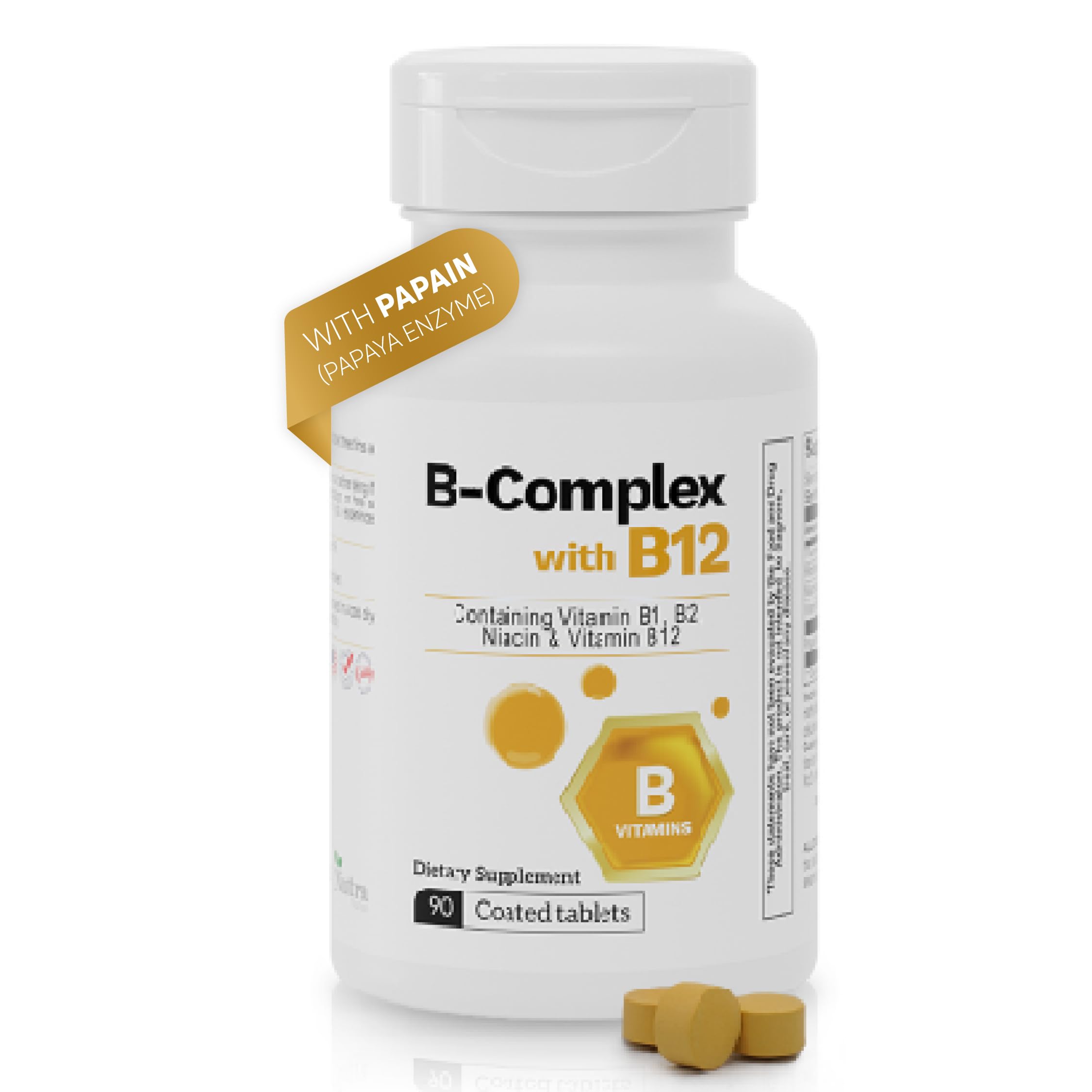 Nutra Nutrition B-Complex Vitamin Supplement front view, 62g