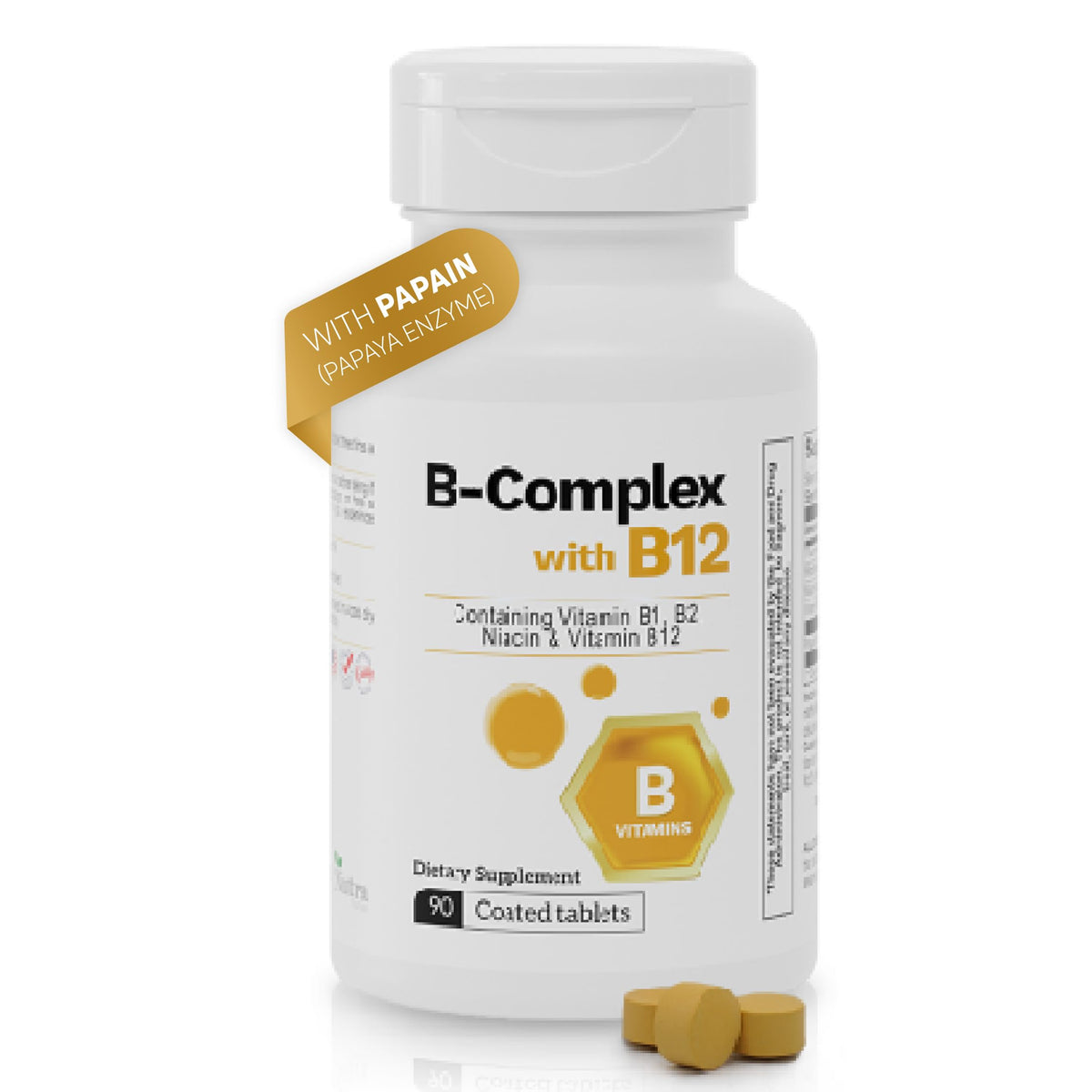 Nutra Nutrition B-Complex Vitamin Supplement front view, 62g