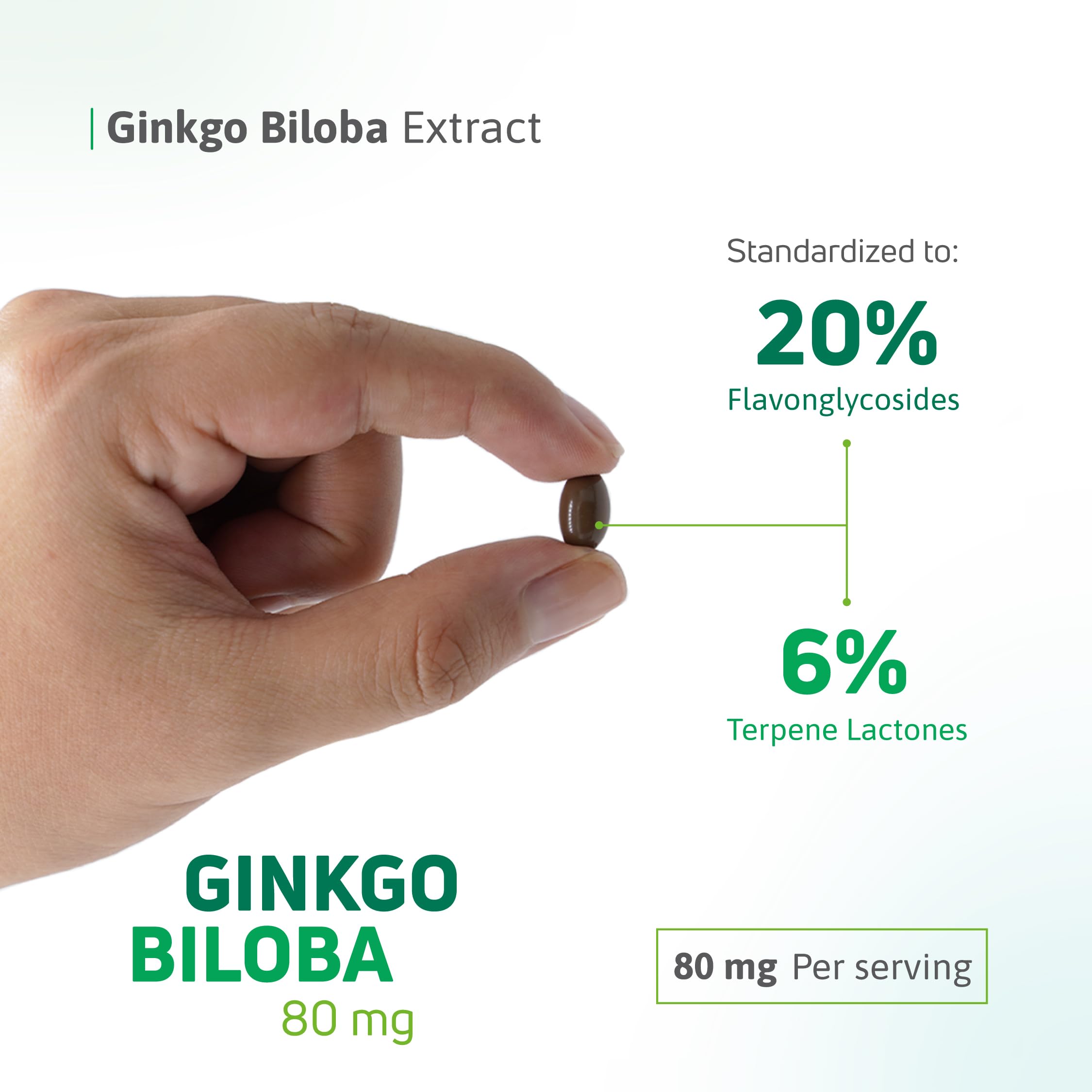 Nutra Nutrition Ginkgo Biloba Softgels in a natural setting