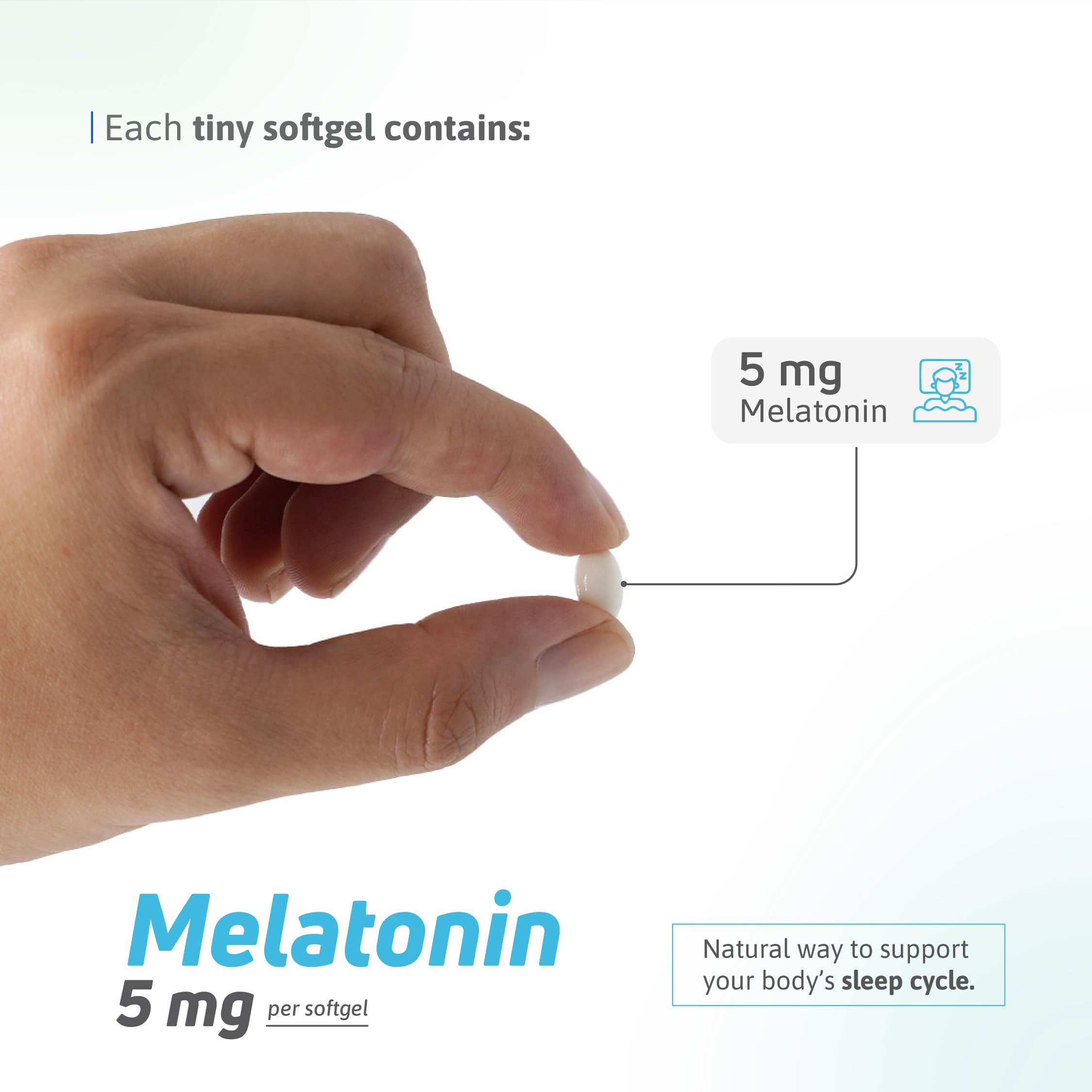 Nutra Nutrition Melatonin Softgels 5 mg lifestyle scene