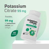 Nutra Nutrition Potassium Citrate Softgels on a kitchen counter