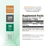 Nutra Nutrition Selenium 200 mcg Tablets side view