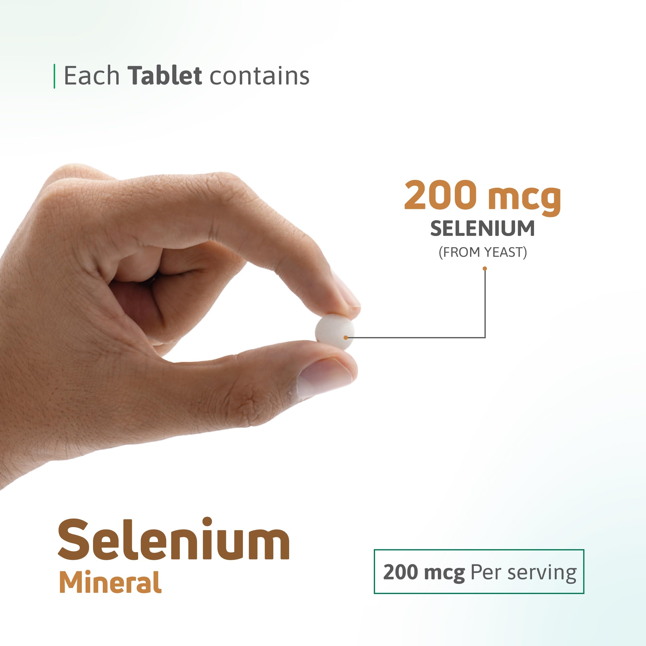 Nutra Nutrition Selenium 200 mcg Tablets with measuring spoon