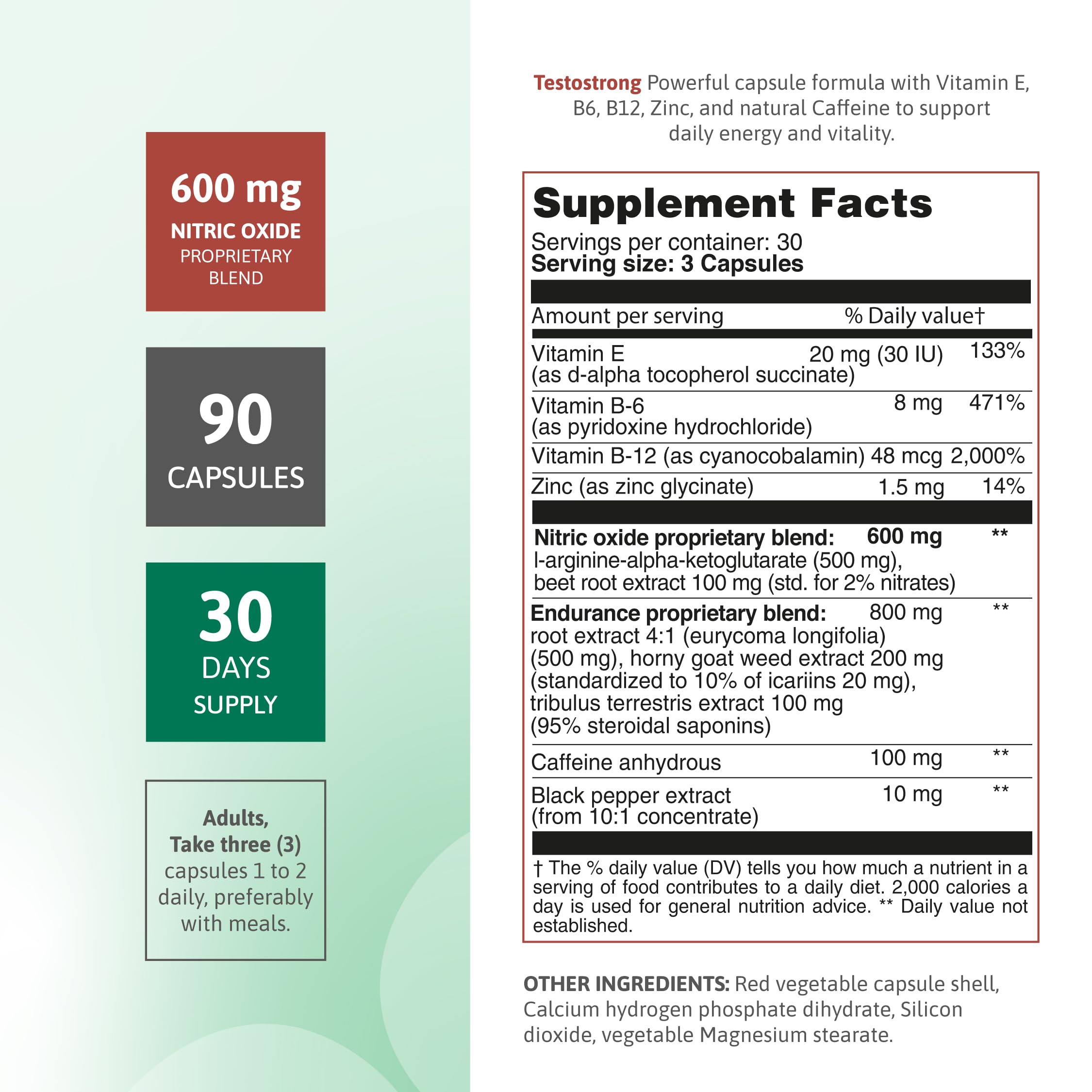 Nutra Nutrition Tribulus Supplement capsules close-up