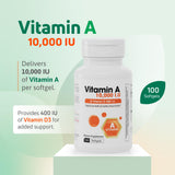 Nutra Nutrition Vitamin A & D Supplement softgel close-up