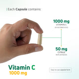 Nutra Nutrition Vitamin C 1000mg Capsules opened bottle