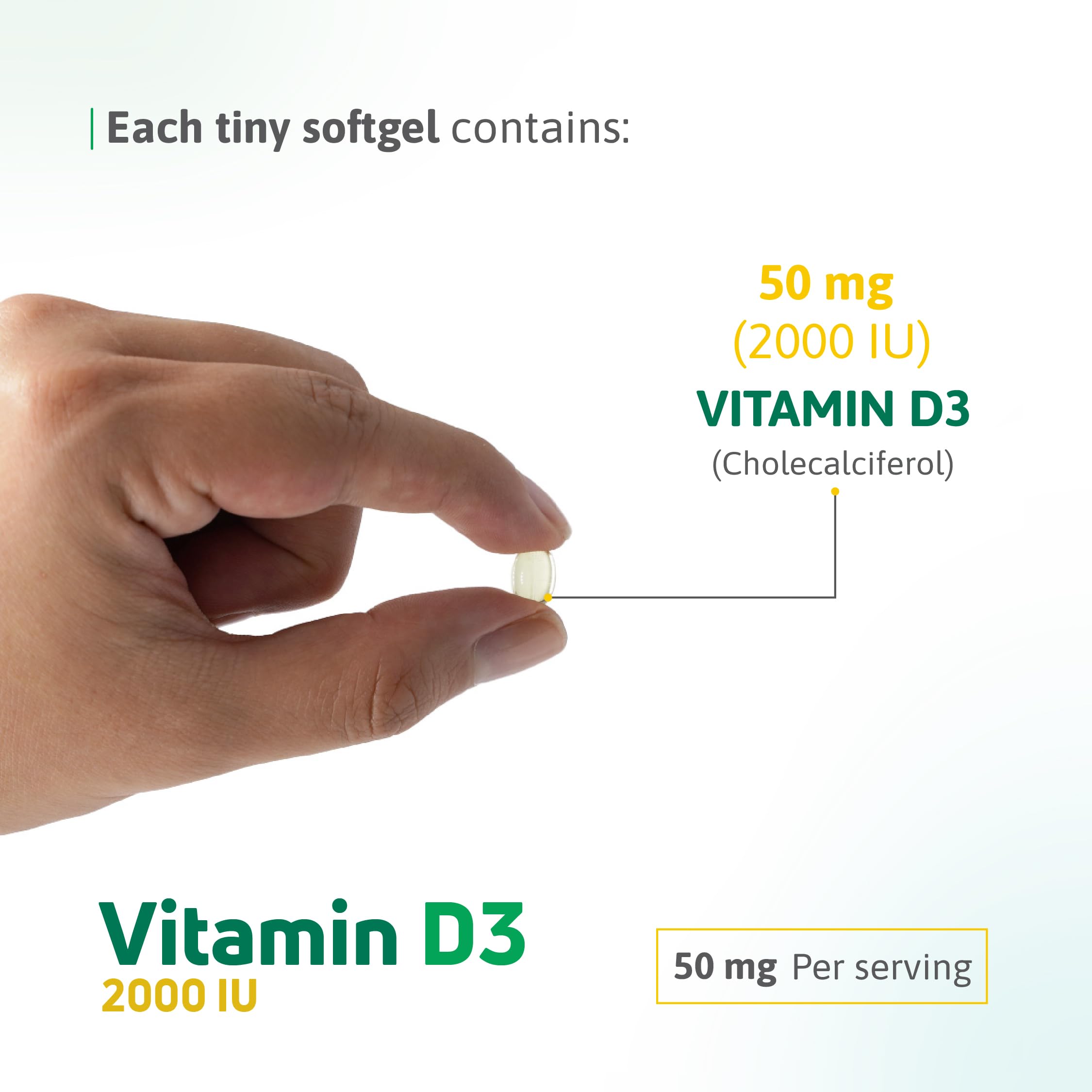Nutra Nutrition Vitamin D3 Softgels 2000 IU lifestyle scene