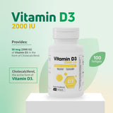 Nutra Nutrition Vitamin D3 Softgels 2000 IU softgel close-up