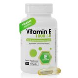 Nutra Nutrition Vitamin E Softgels 1000 IU front view