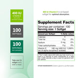 Nutra Nutrition Vitamin E Softgels side view