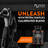 Nutra Simple Milk Thistle Supplement bottle with water glass