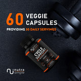 Nutra Simple Milk Thistle Supplement vegan capsules on a table